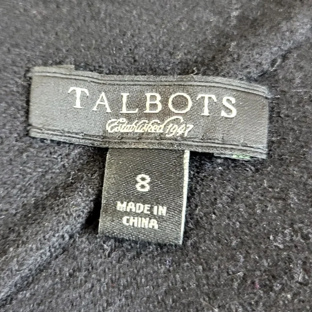 Talbots Black 100% Wool Structured Sheath Dress, Size 8, EUC - Picture 13 of 13